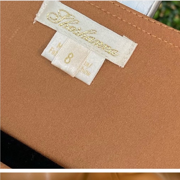 Shoshanna Women's Tae Faux Leather Mini Dress (tan) - Picture 4 of 6